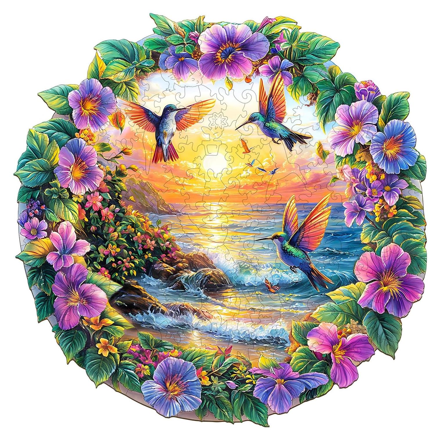 Rompecabezas de Madera AEEKDOOK 100 Piezas Playa Resort 21.6 cm