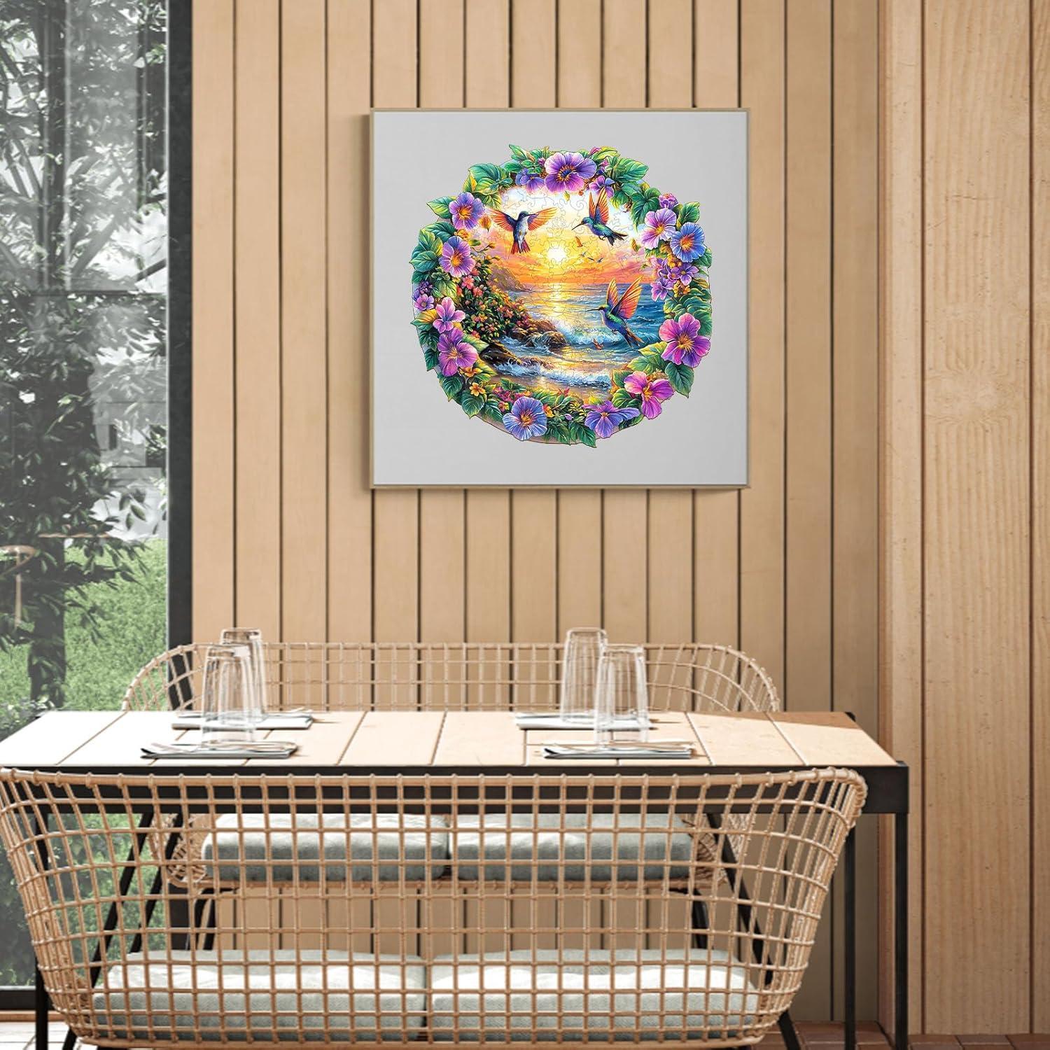 Rompecabezas de Madera AEEKDOOK 100 Piezas Playa Resort 21.6 cm