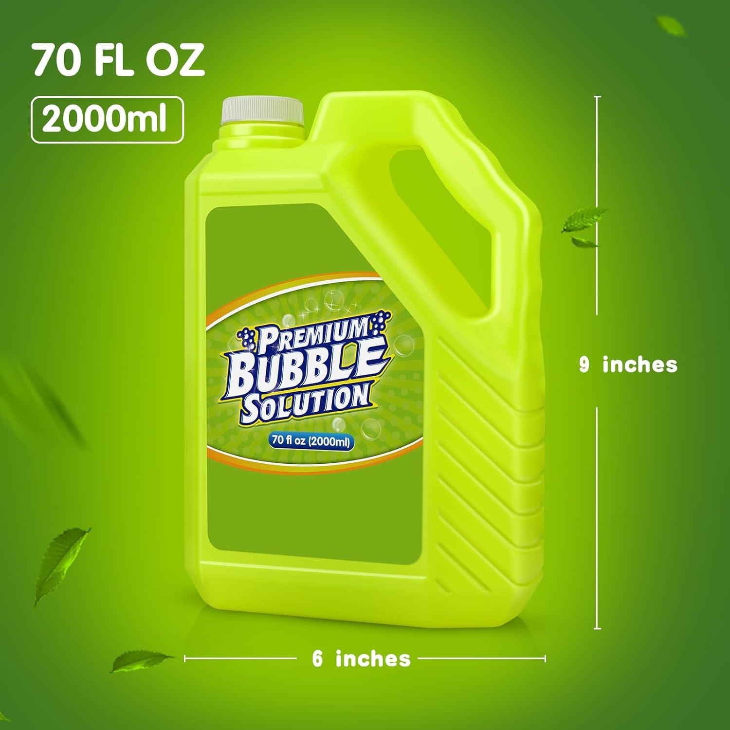 Recarga de Solución de Burbujas Aujazyble 2L Verde para Fiestas