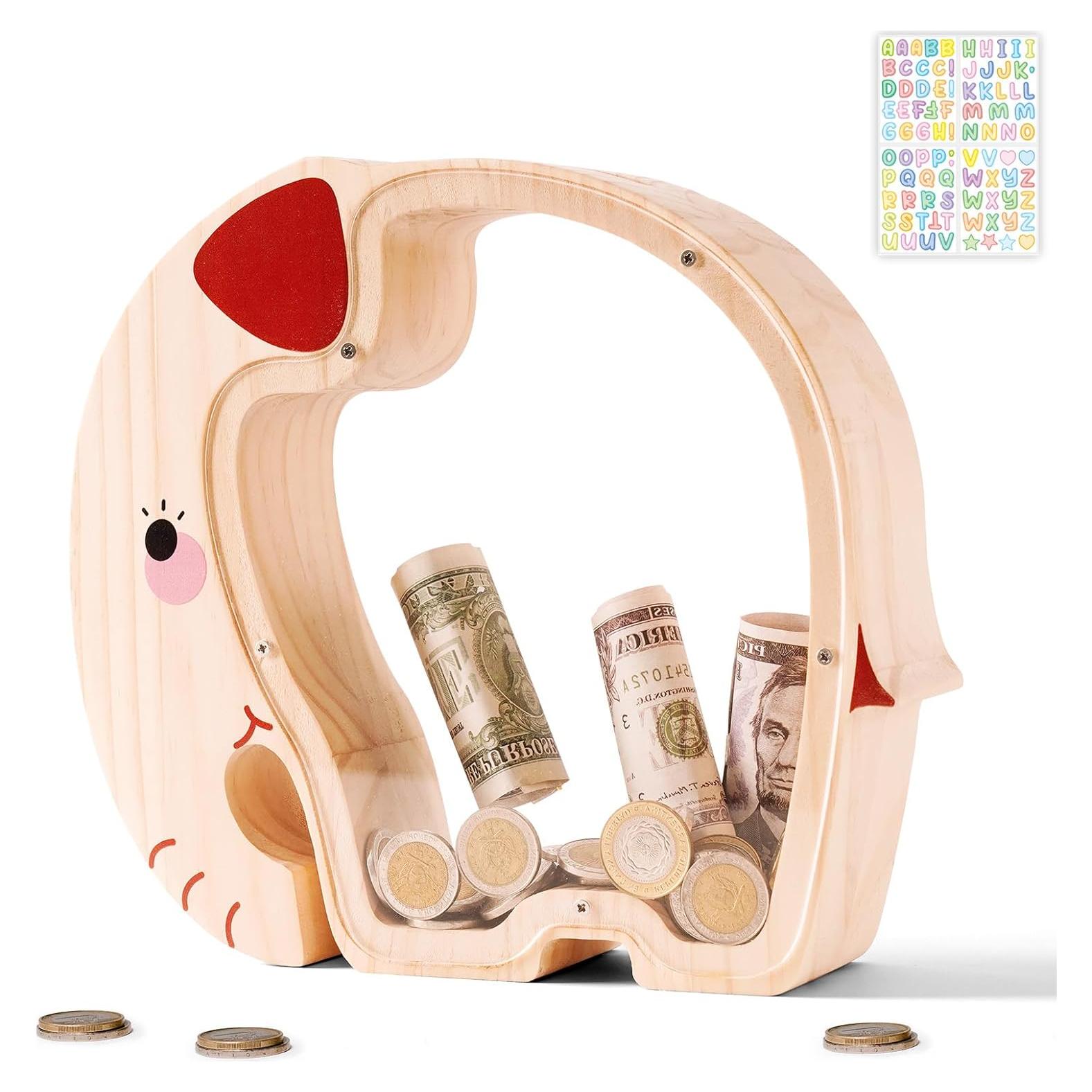 Hucha de Elefante de Madera Uniwooder Grande 24.99x22cm