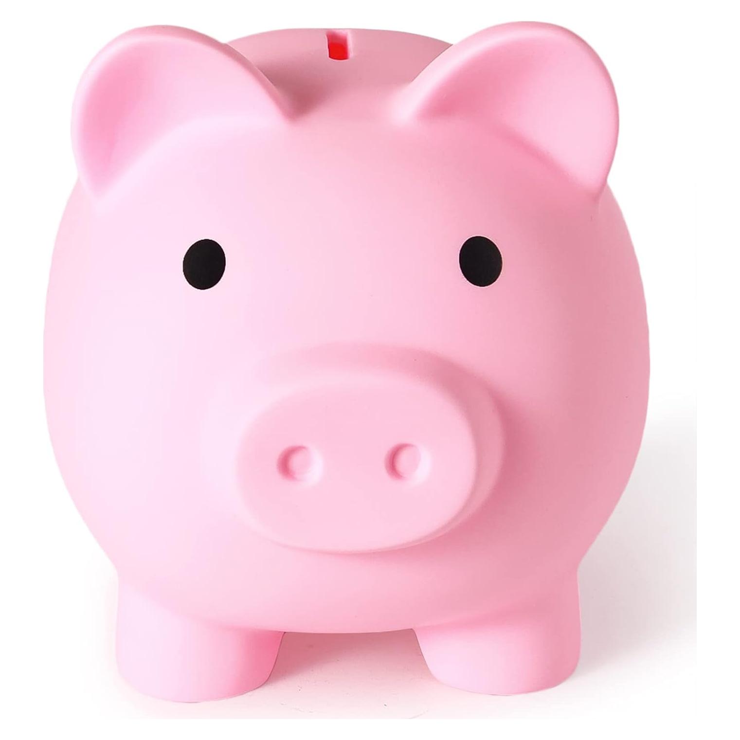 Alcancía Irrompible Rosa FD-61 18x16.5 cm para Niños