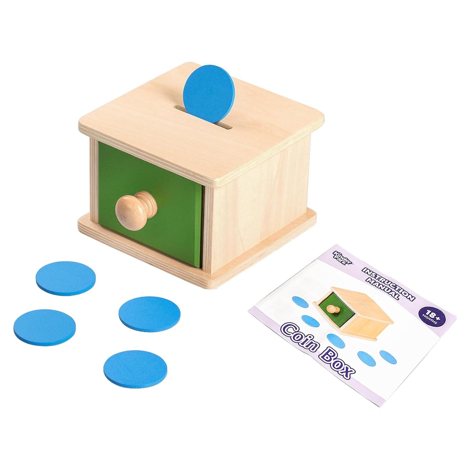 Caja de Monedas de Madera Kinder Park 18+ Meses Clasificador
