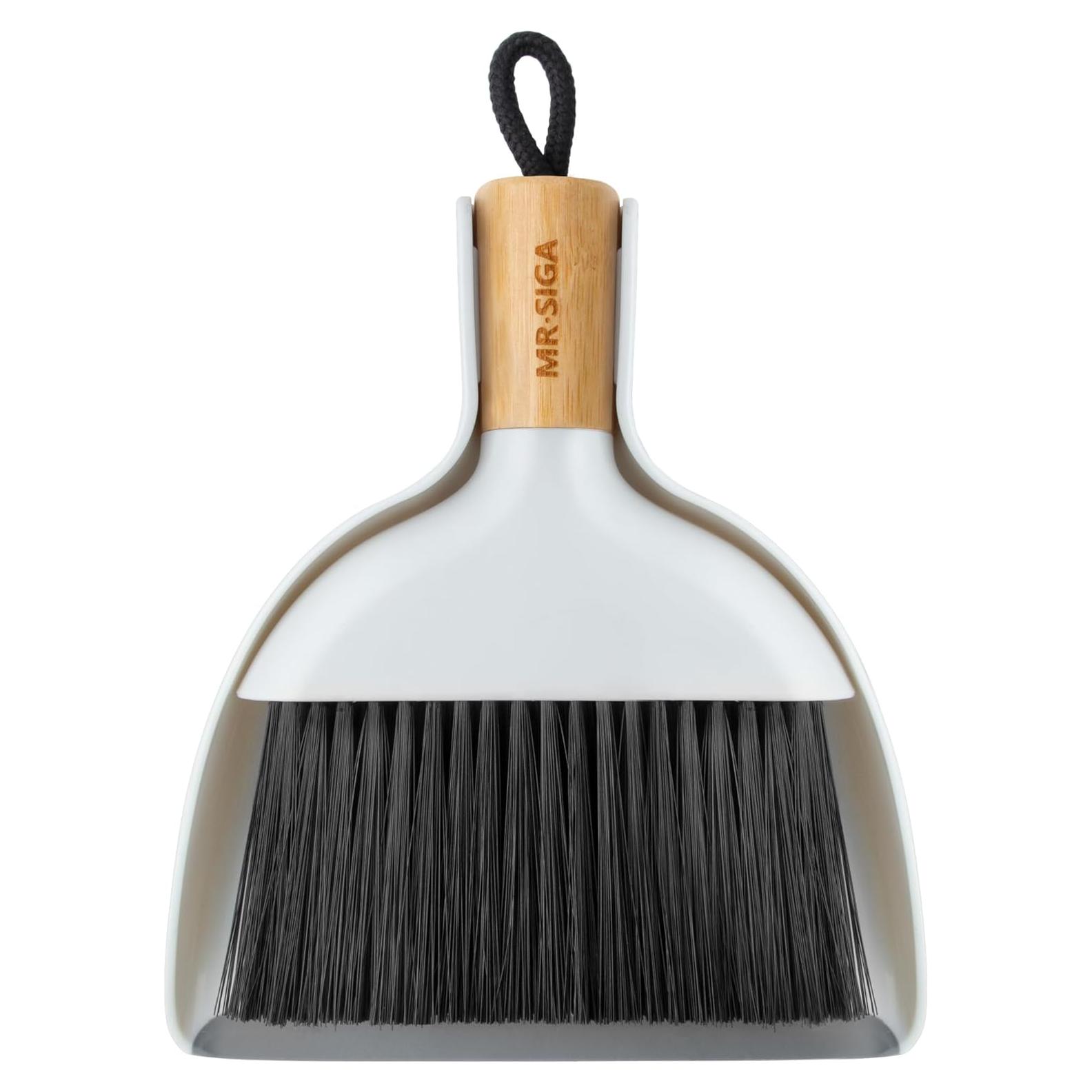 Juego de Recogedor y Cepillo MR.SIGA Mini con Mango de Bambú