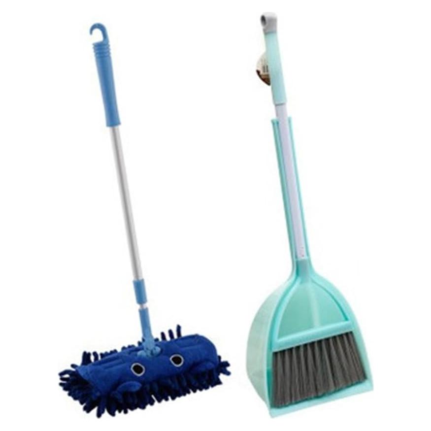 Mini Herramientas de Limpieza para Niños Xifando - Mopa, Escoba y Recogedor