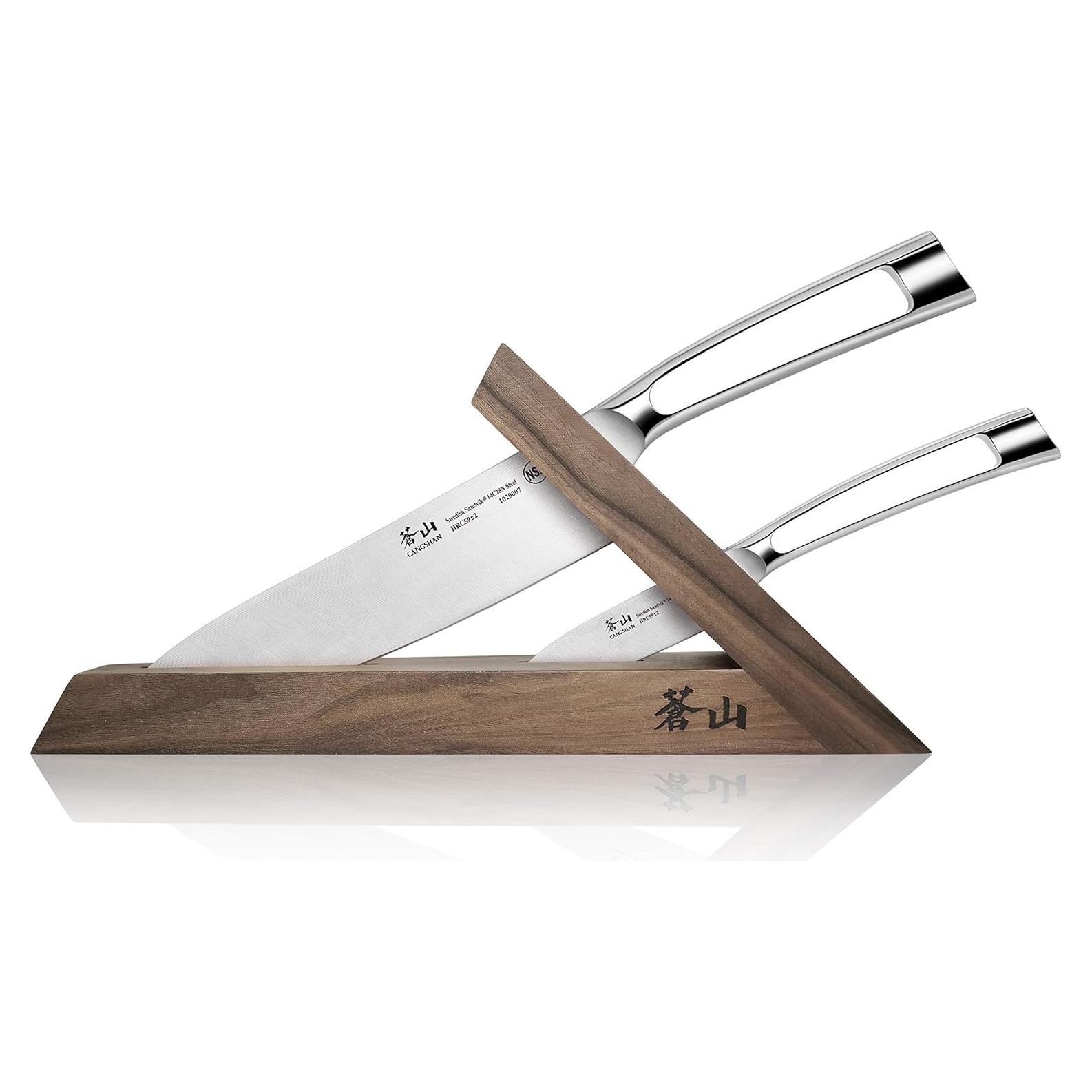 Juego de Cuchillos Forjados Cangshan TN1 3 Piezas Acero Sueco