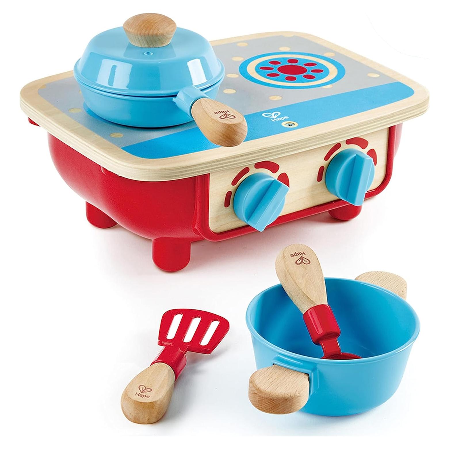 Juego de Cocina de Madera Hape E3170 | Set 6 Piezas para Niños