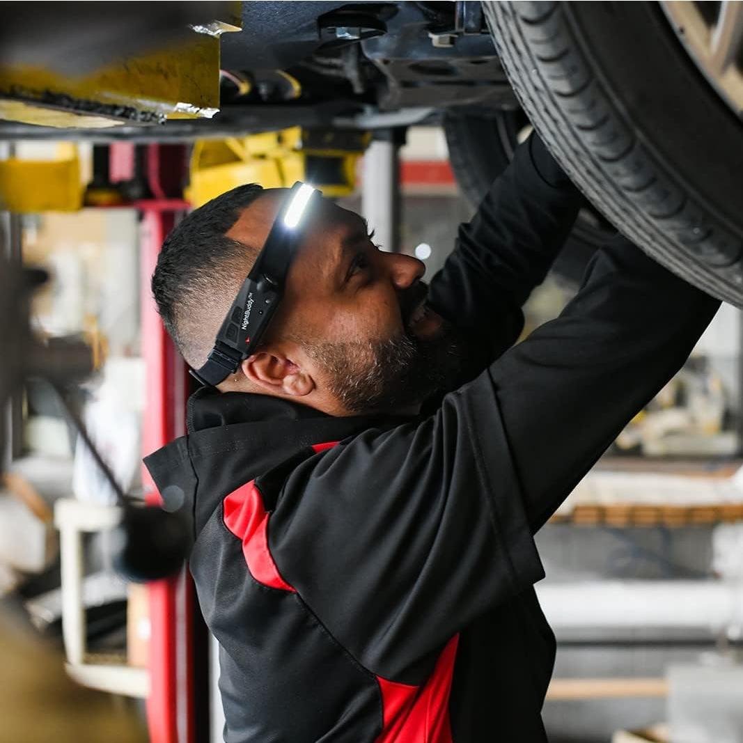 Linterna Frontal LED NightBuddy 350 Lúmenes 5 Modos Recargable