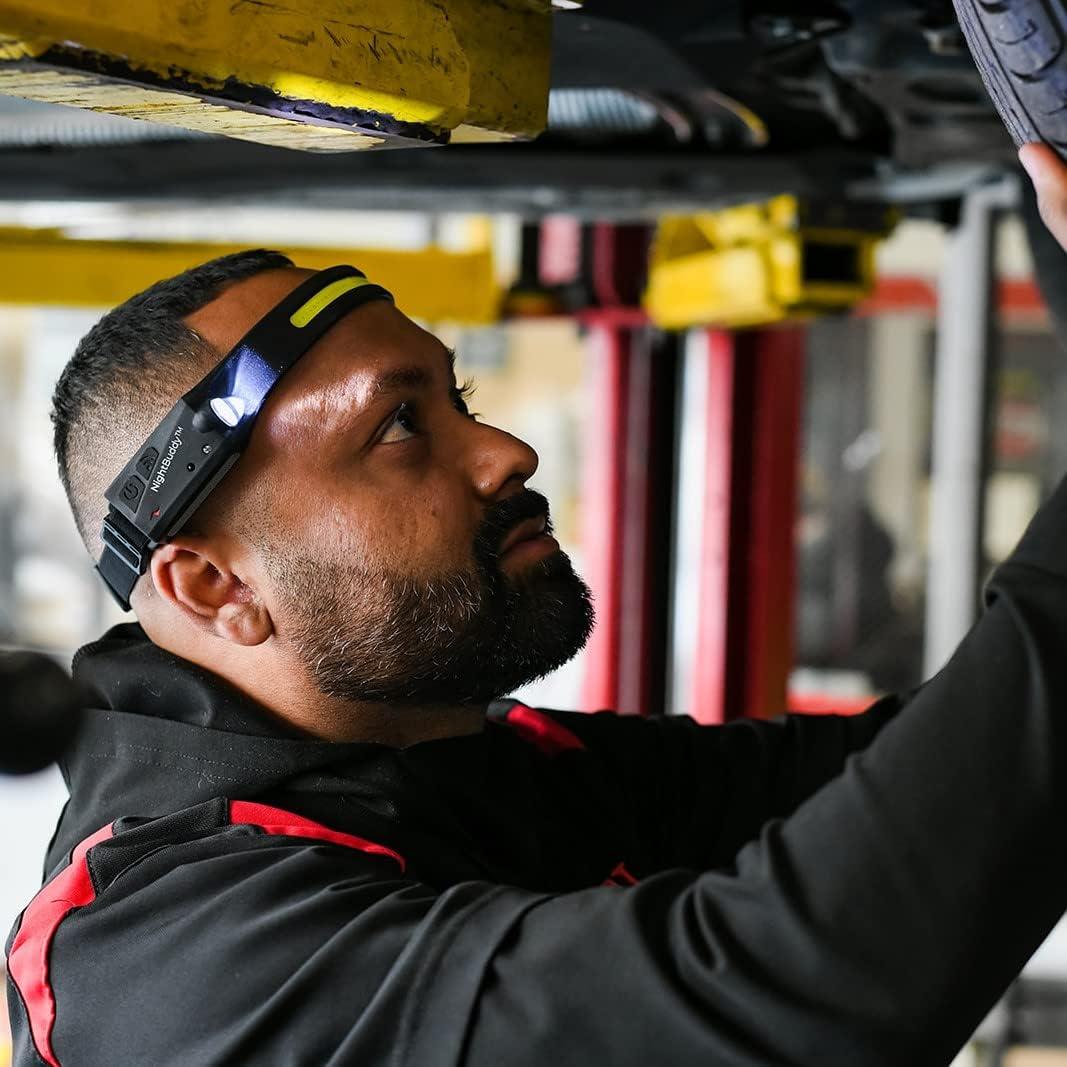 Linterna Frontal LED NightBuddy 350 Lúmenes 5 Modos Recargable