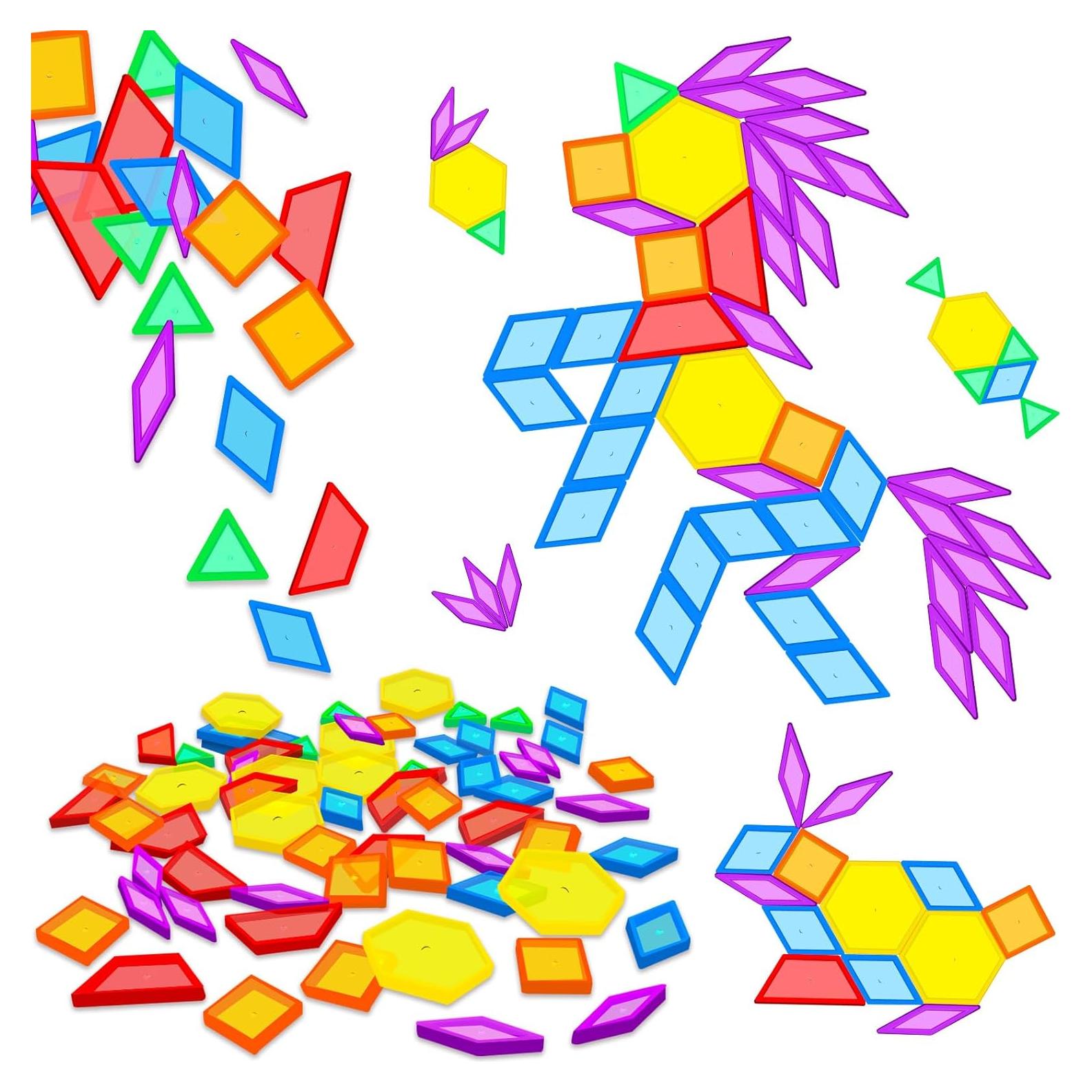 Bloques de Patrón Transparentes Bbiamsleep 147 Pcs para Mesa de Luz