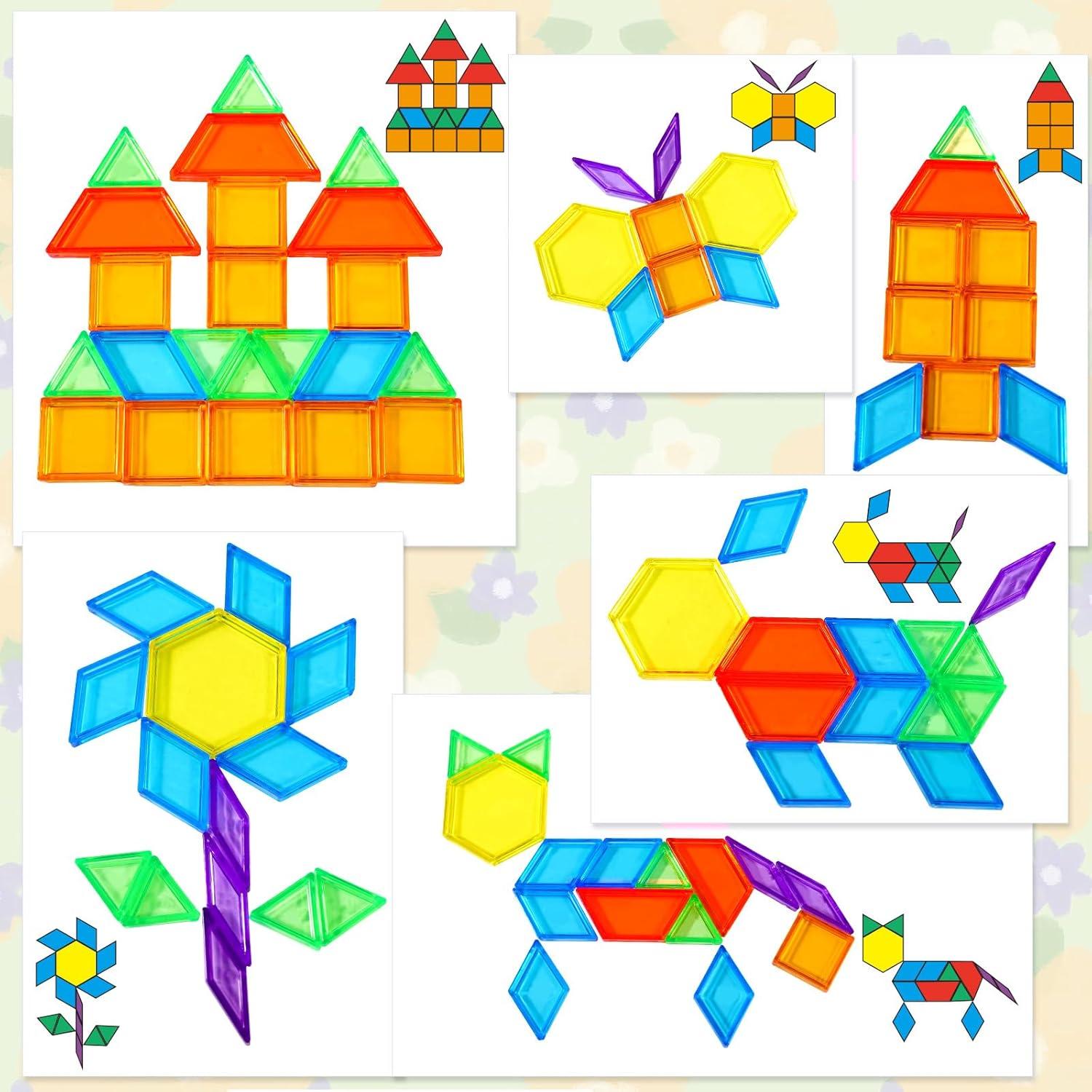 Bloques de Patrón Transparentes Bbiamsleep 147 Pcs para Mesa de Luz