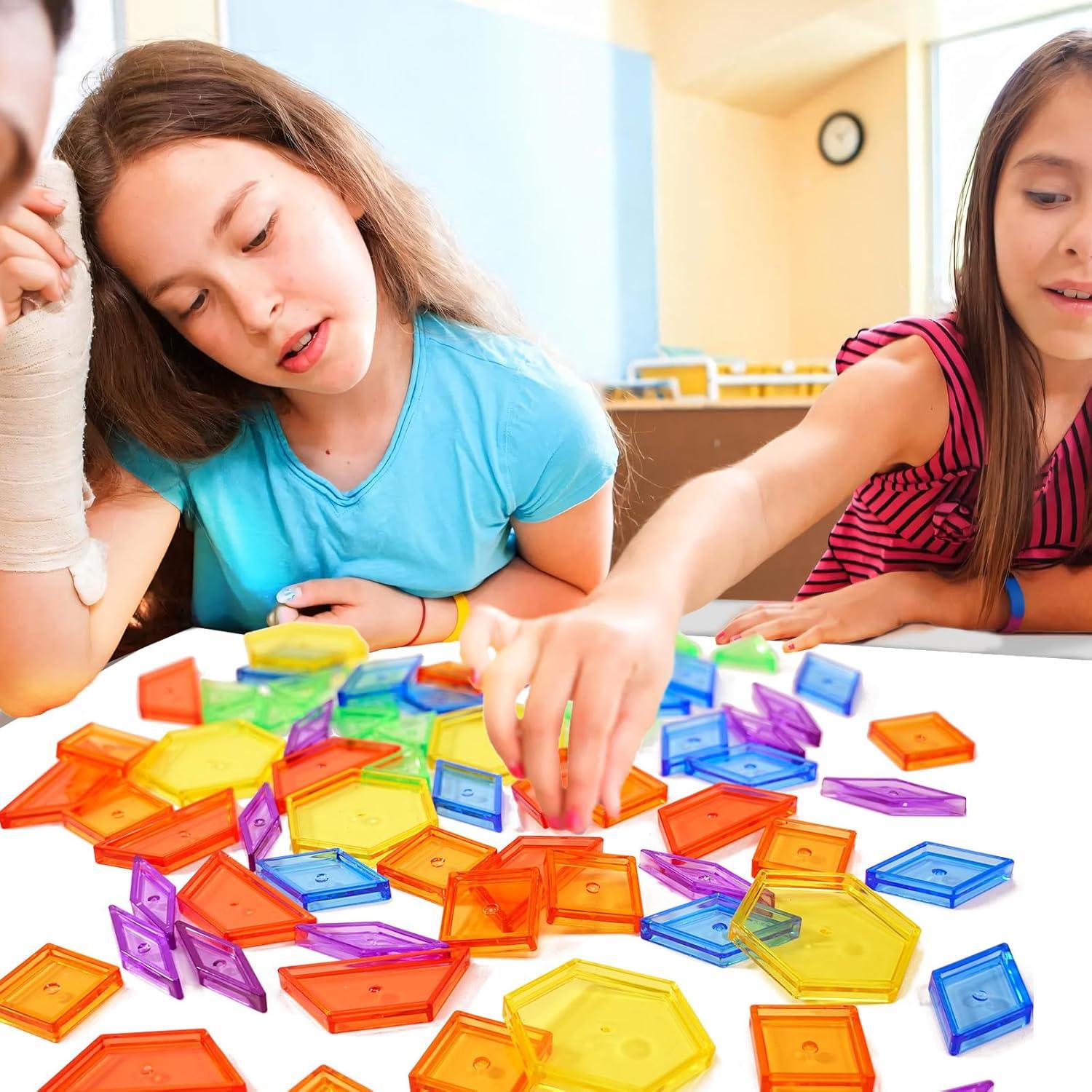 Bloques de Patrón Transparentes Bbiamsleep 147 Pcs para Mesa de Luz