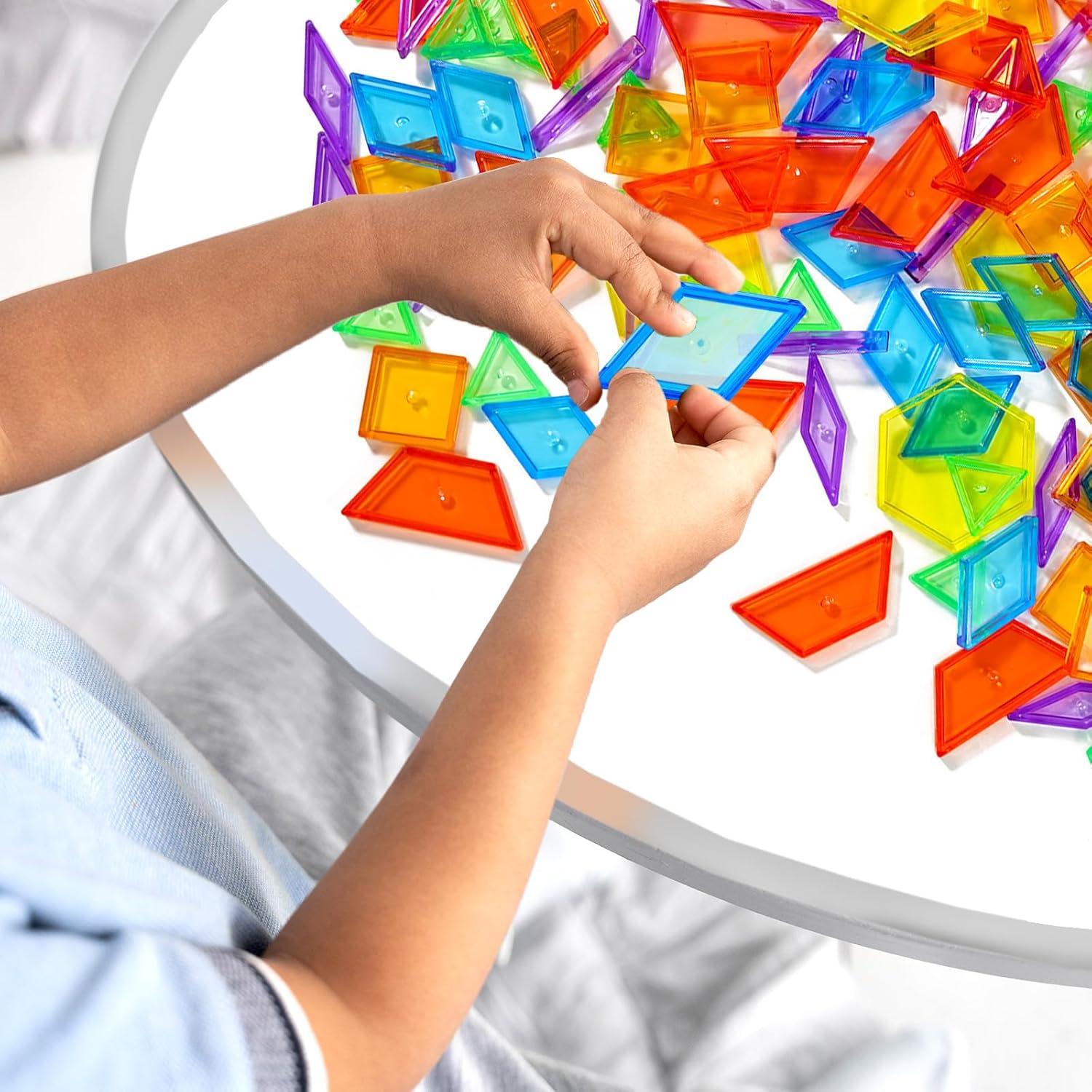 Bloques de Patrón Transparentes Bbiamsleep 147 Pcs para Mesa de Luz