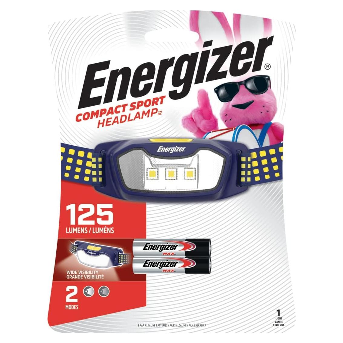 Linterna Frontal LED Energizer Compacta 125 Lúmenes