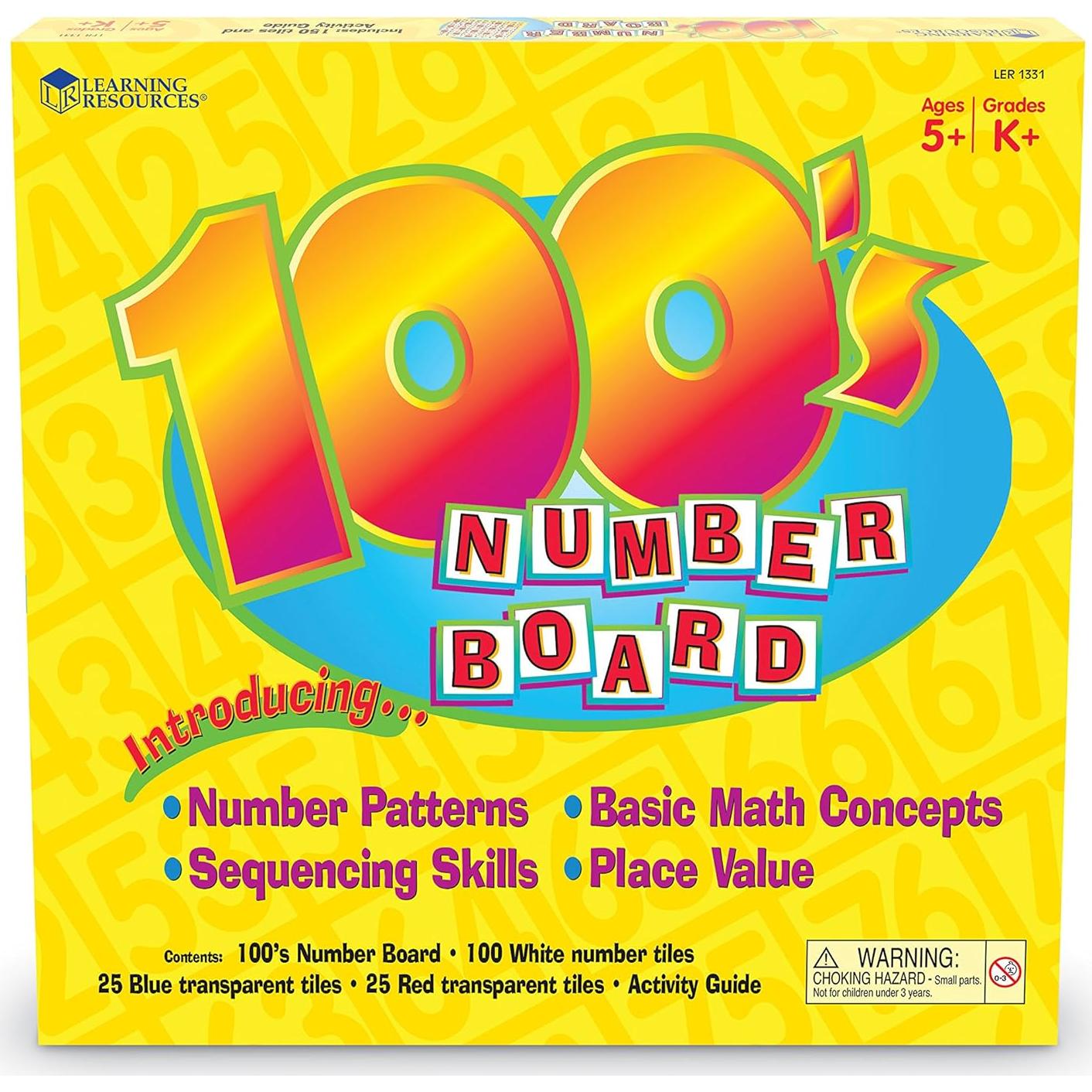 Tablero de Números Learning Resources LER1331 - Matemáticas 151 Piezas