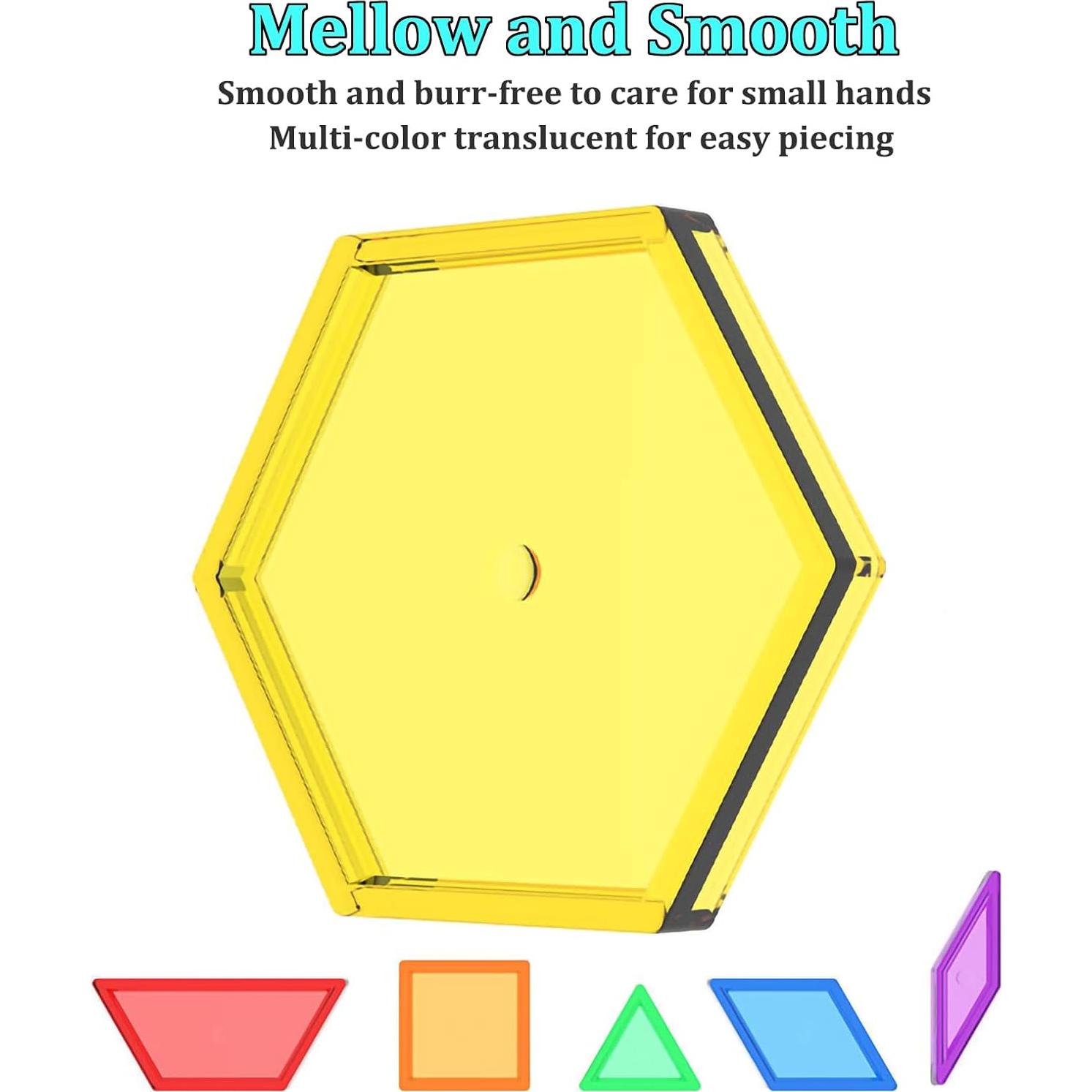 Bloques de Patrón Translúcidos 141 Pcs Juguetes Educativos