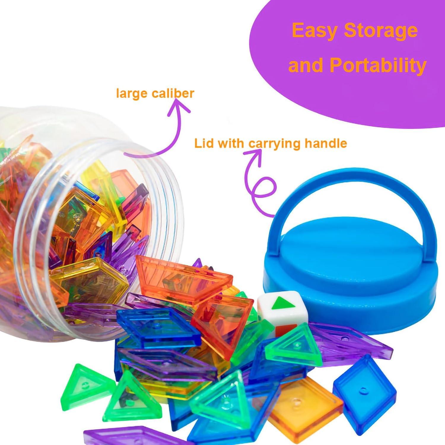 Bloques de Patrón Translúcidos 141 Pcs Juguetes Educativos