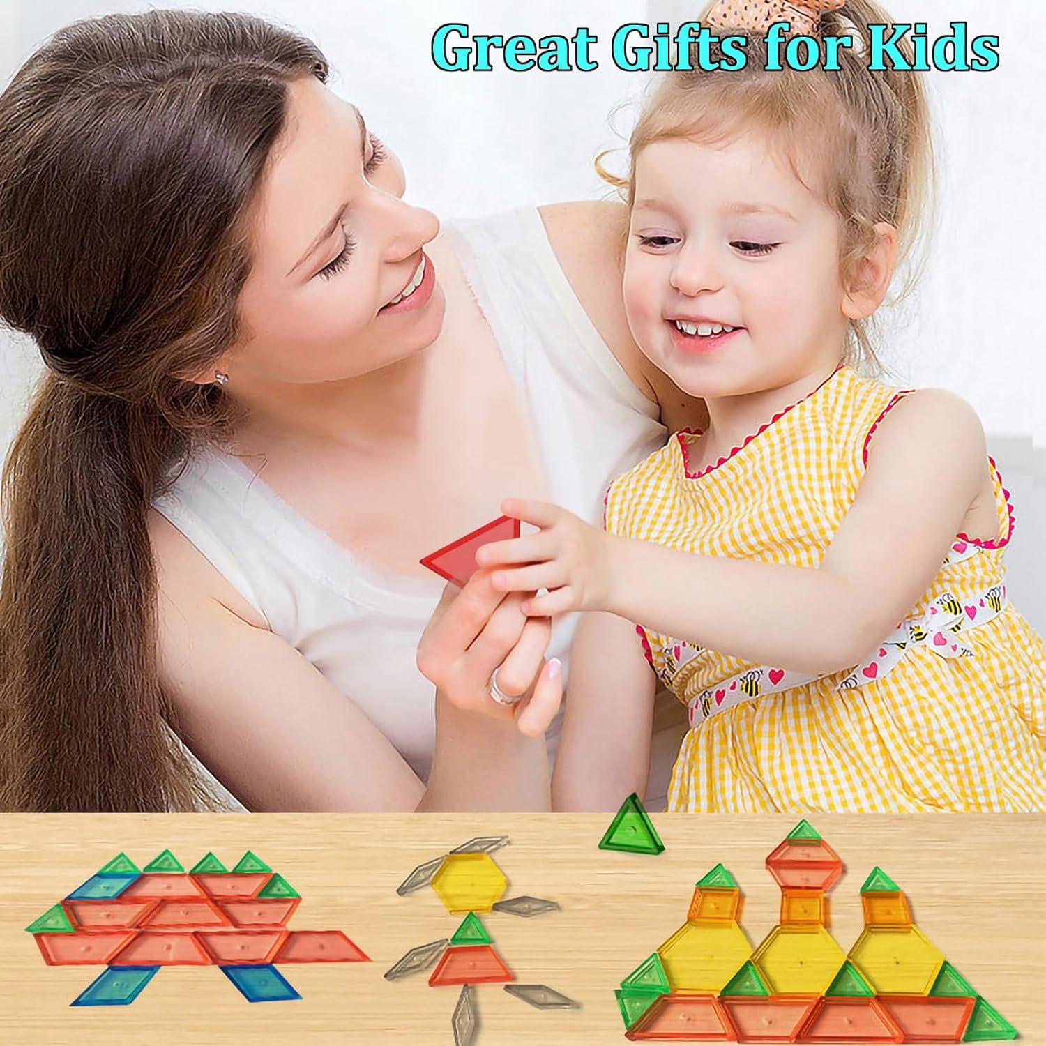 Bloques de Patrón Translúcidos 141 Pcs Juguetes Educativos