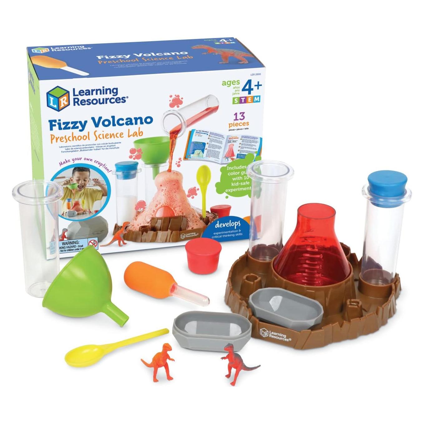 Kit de Ciencia Volcán Efervescente Learning Resources - 13 Piezas, 4+ Años
