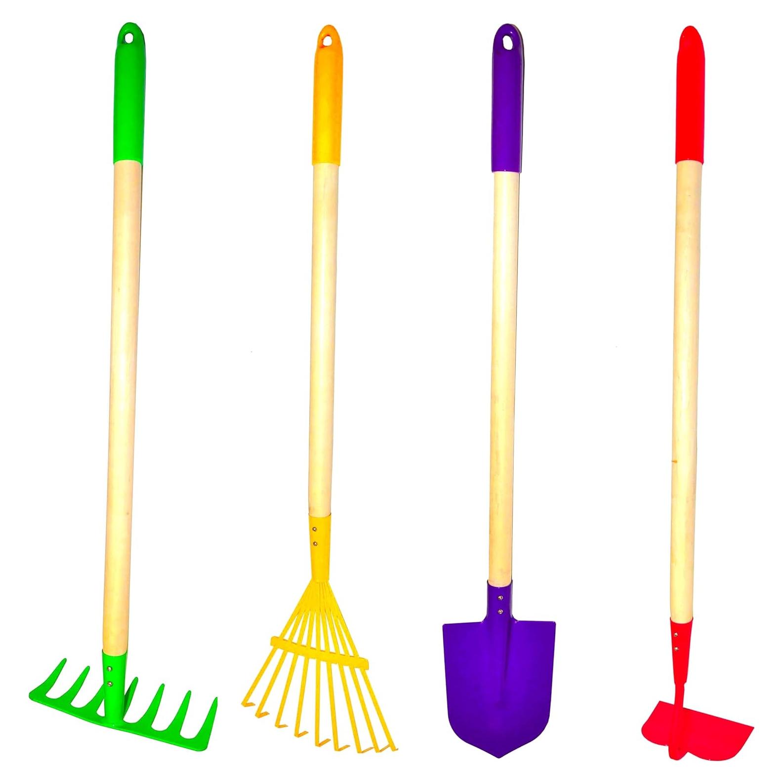 Juego de Herramientas de Jardín JustForKids 4 Piezas Multicolor