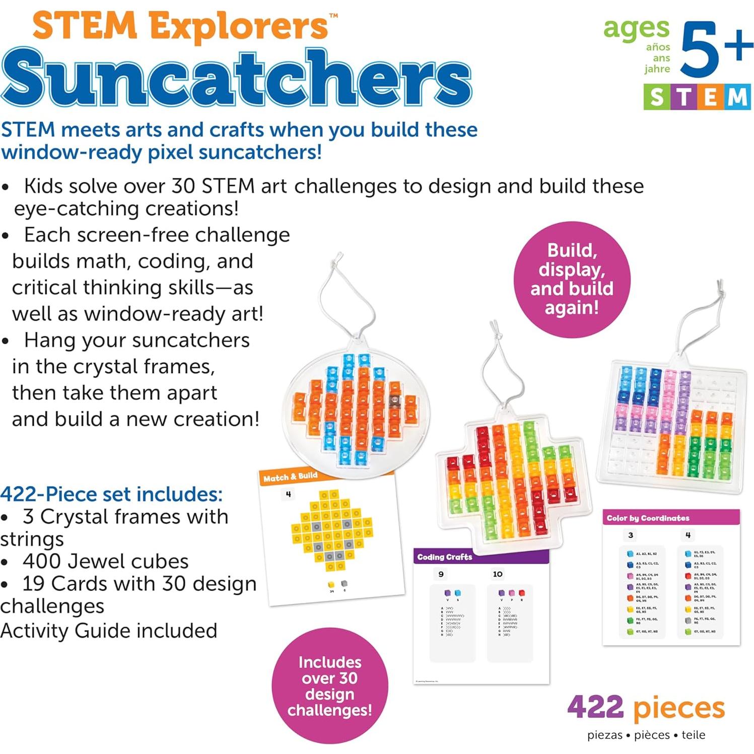 Juguete STEM Atrapa Luz Recursos de Aprendizaje 433 Piezas 5+