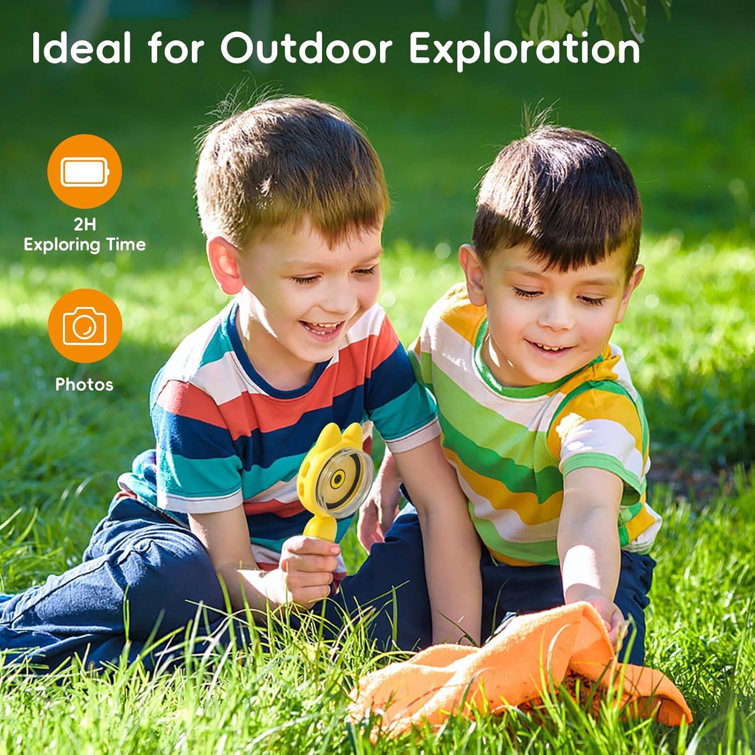 Microscopio para Niños AOTRUTII 40X Pantalla 2" y LED