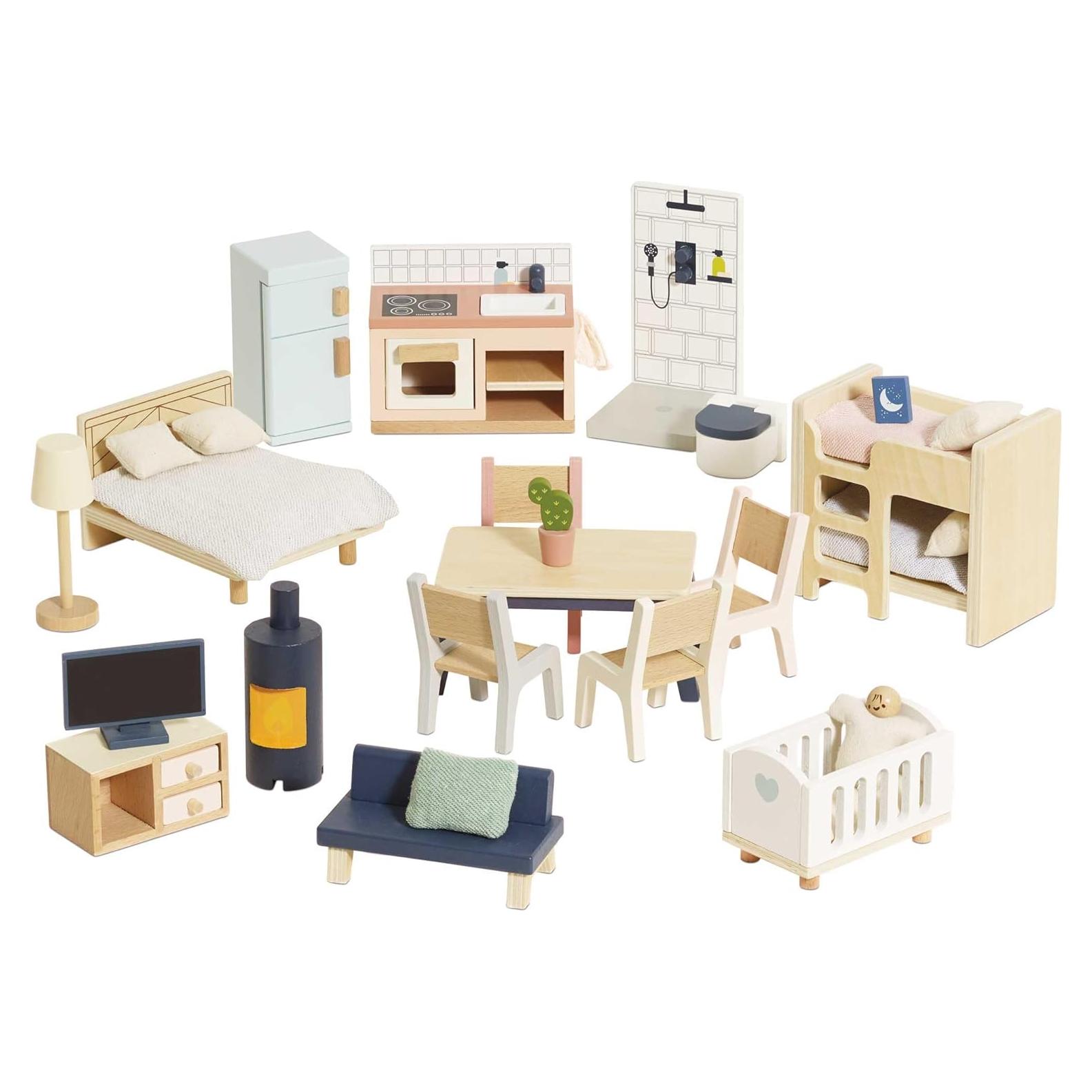 Juego de Muebles de Madera Le Toy Van Daisylane 37 Piezas