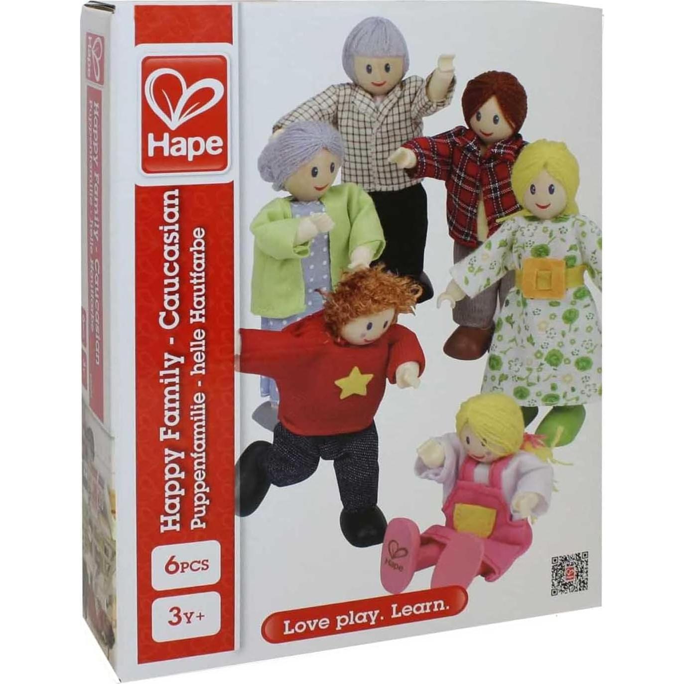 Conjunto de Casa de Muñecas Hape Happy Family - 6 Piezas