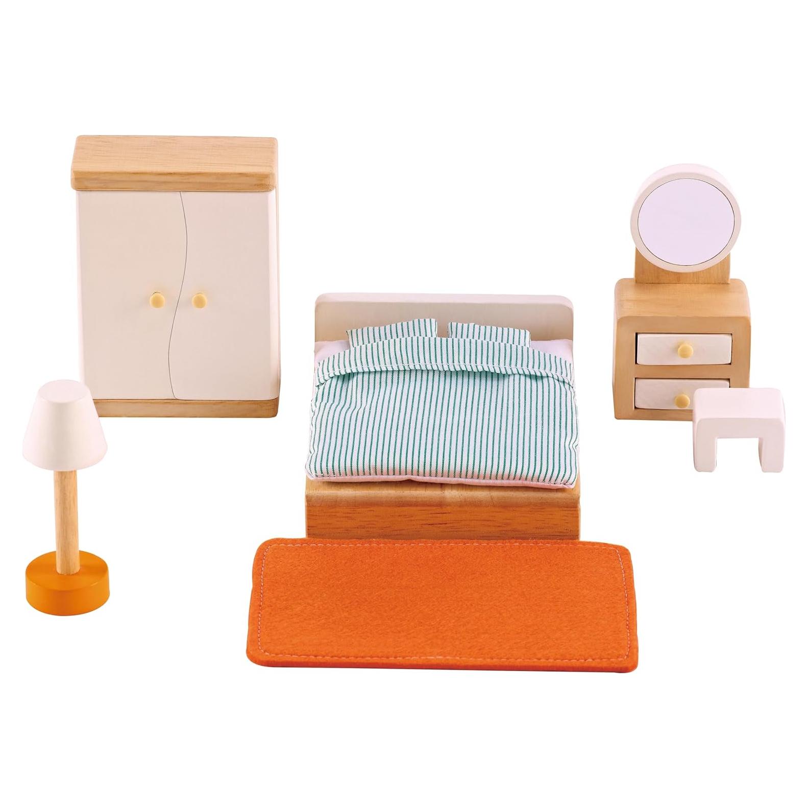 Dormitorio Principal Hape E3450 Madera para Casa de Muñecas