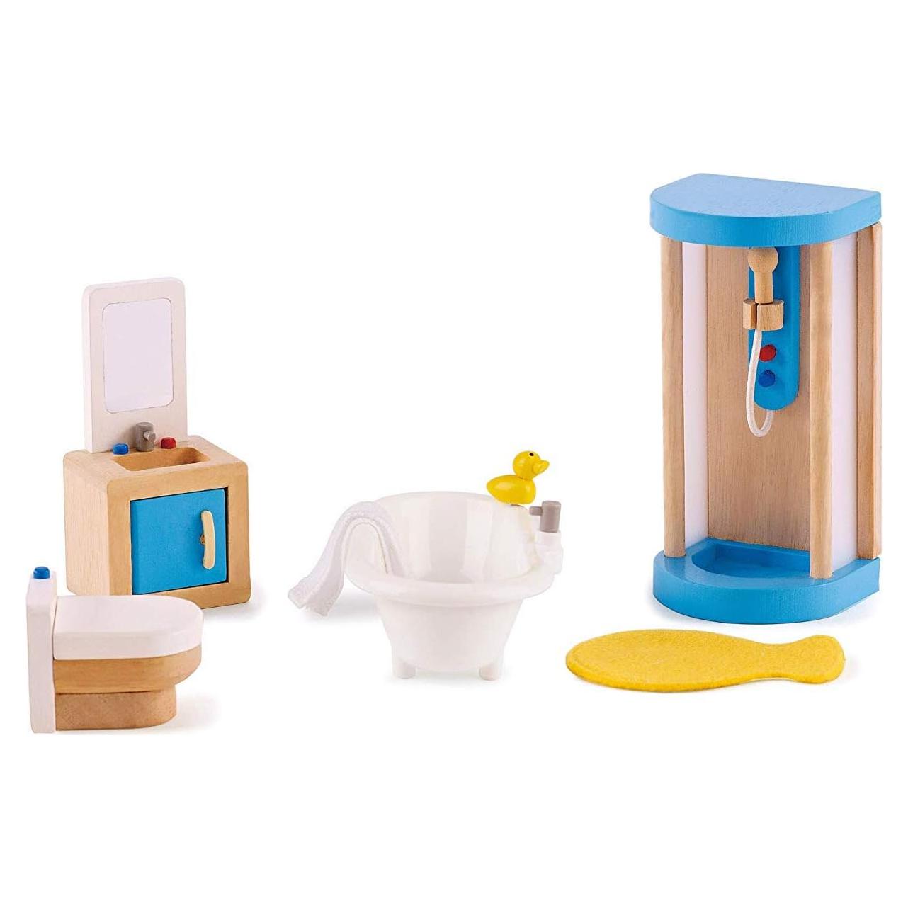 Juego de Muebles de Baño de Madera Hape E3451 para Niños
