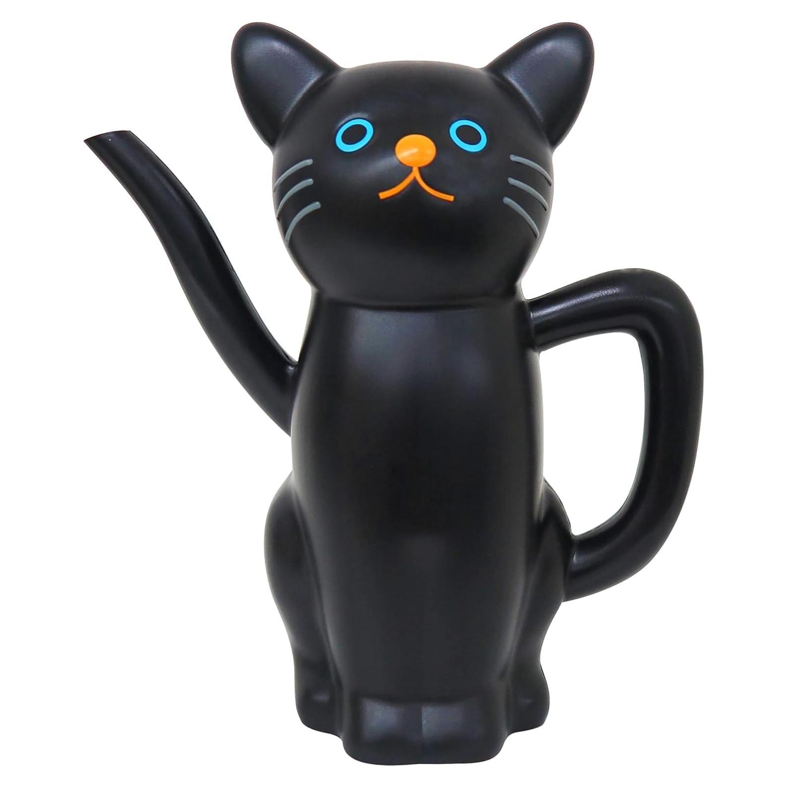 Regadera en Forma de Gato Negro Meiho 1.5L Plástico Ligero