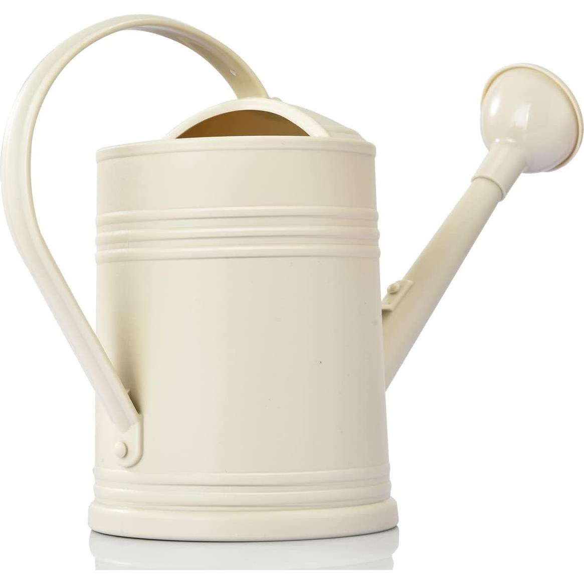 Regadera de plástico OKREK 1.89L marfil para plantas interiores