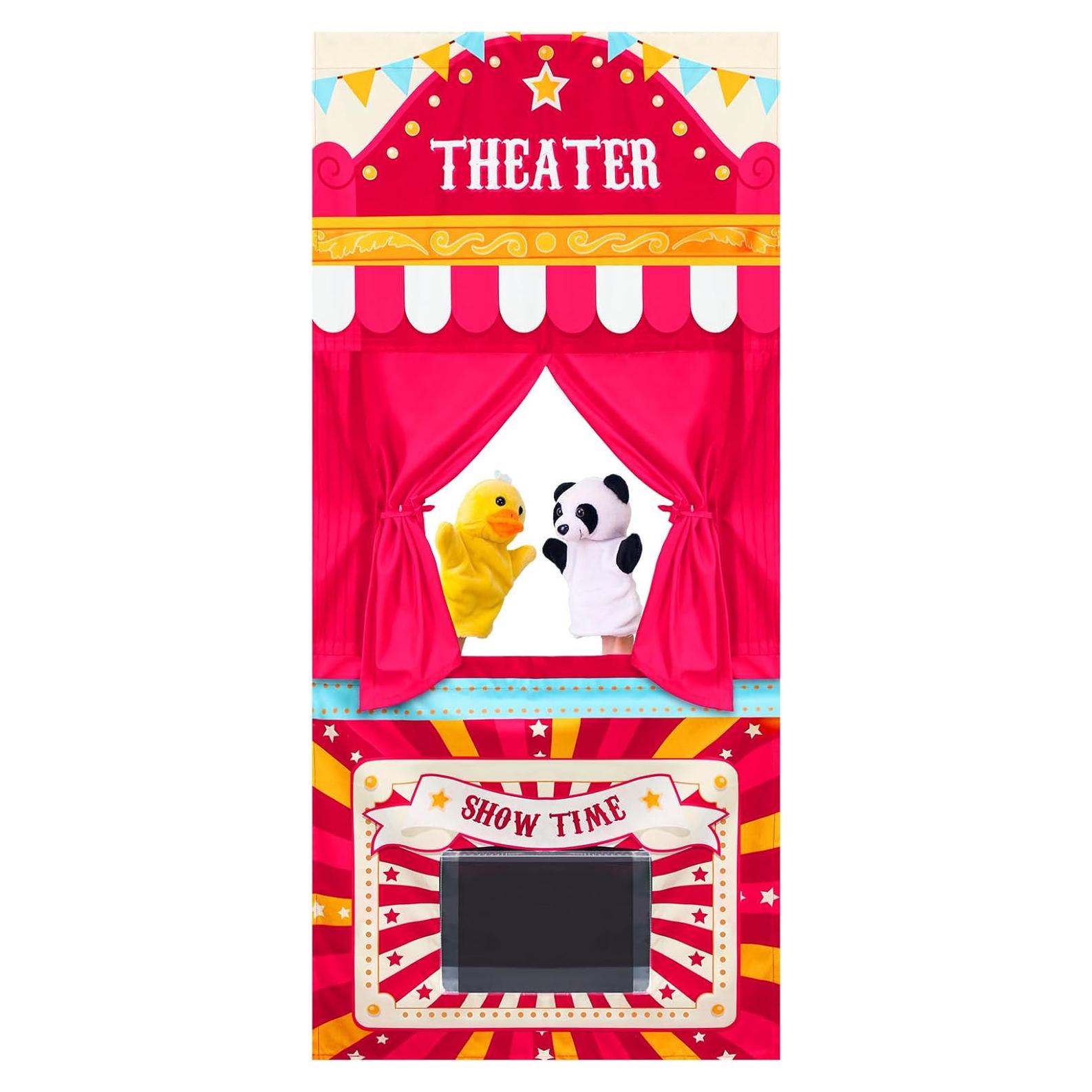 Teatro de Títeres Plegable VitalCozy 170 x 78 cm Ajustable