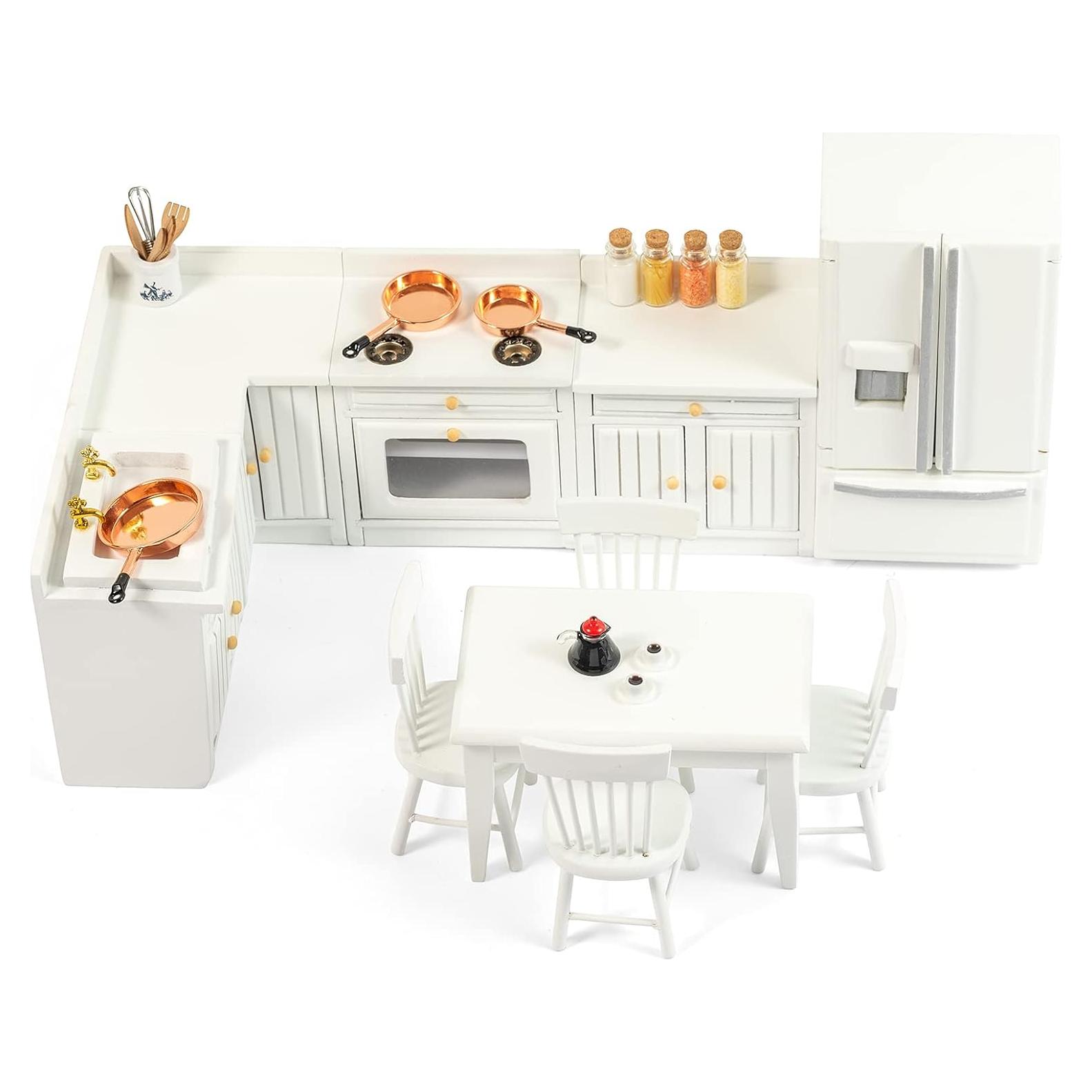 Conjunto de Muebles de Casa de Muñecas SAMCAMI Cocina 1:12
