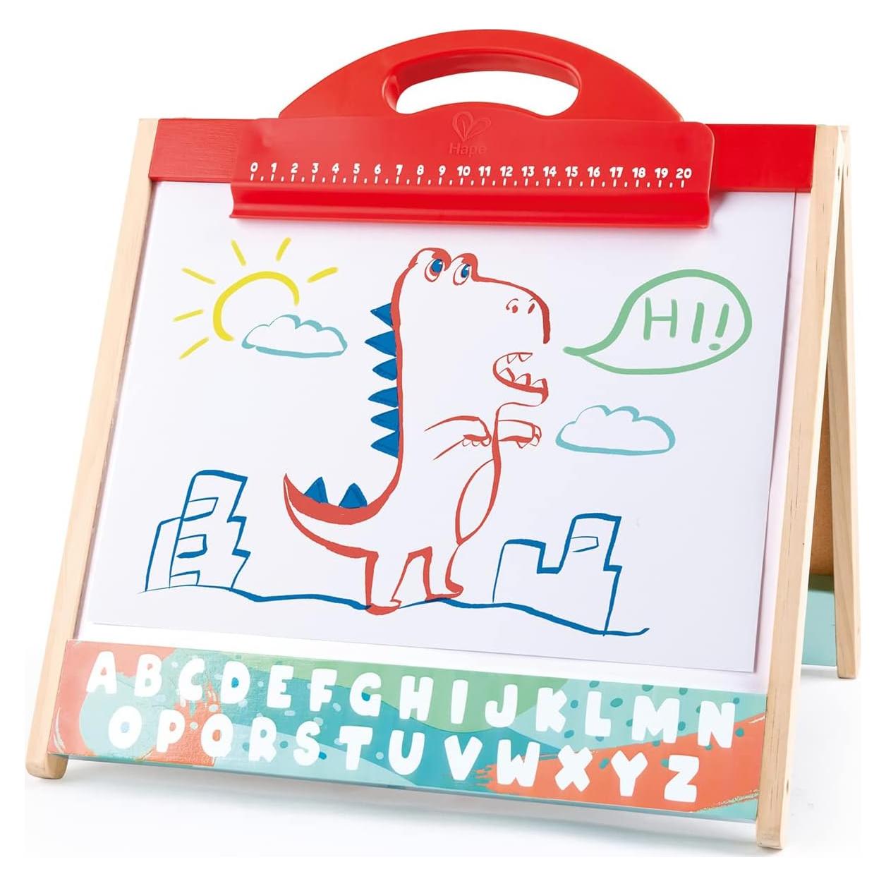 Caballete de Mesa 3 en 1 Hape con Pizarra y Accesorios