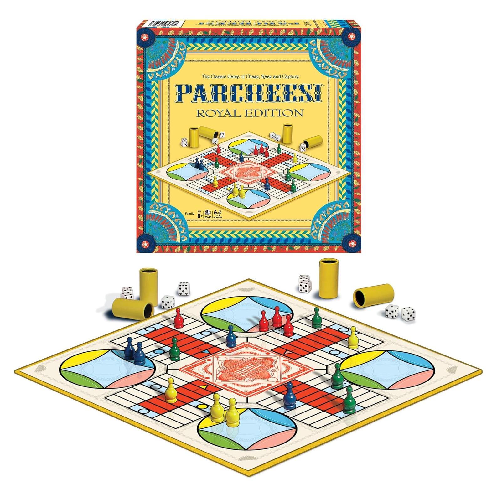 Juego de Mesa Parcheesi Edición Real Winning Moves 2-4 Jugadores