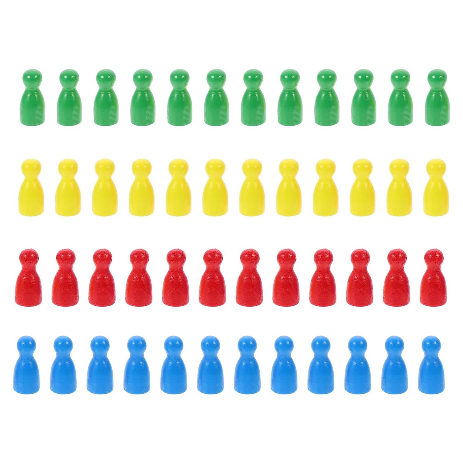 48 Piezas de Ajedrez de Madera Multicolor NUOBESTY 2.5 cm