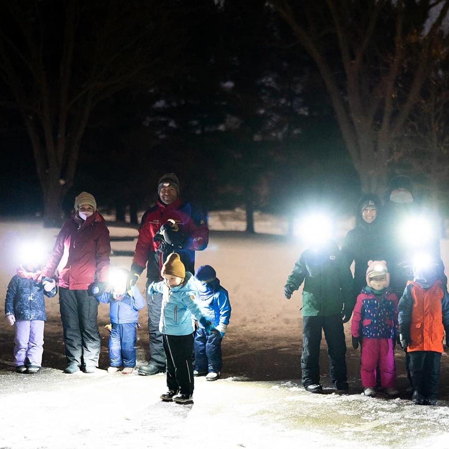 Linterna Frontal LED EverBrite, 4 Modos, Resistente al Agua IPX4