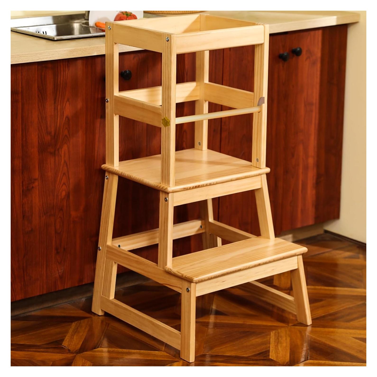 Escalera Montessori Wiifo para Niños con Barandilla de Seguridad