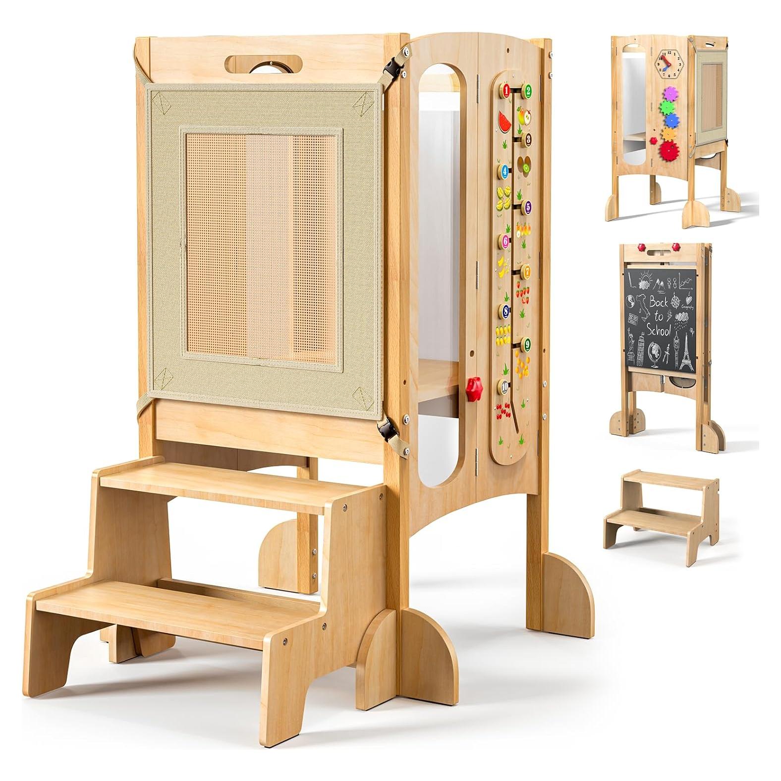 Torre de Pie Plegable FlyingBoom para Niños con Red de Seguridad