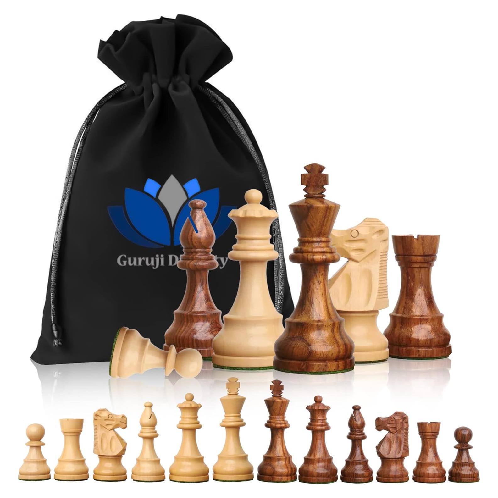 Juego de Ajedrez de Madera Blessings Decor 10.16 cm Rey