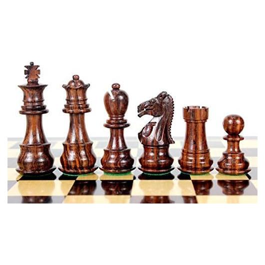 Juego de Ajedrez de Madera Galaxy Staunton 34 Piezas Triple Pesado