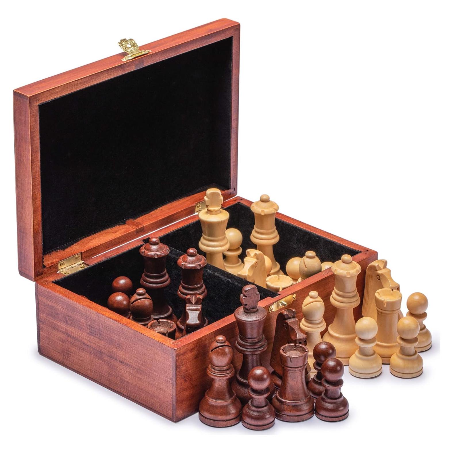 Juego de Ajedrez Husaria Staunton Torneo No. 6 con 2 Reinas Extra