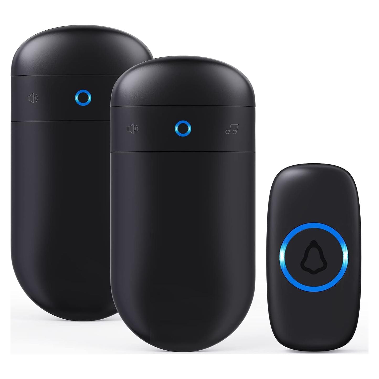 Timbre Inalámbrico SECRUI 2 Receptores 1 Botón 120dB