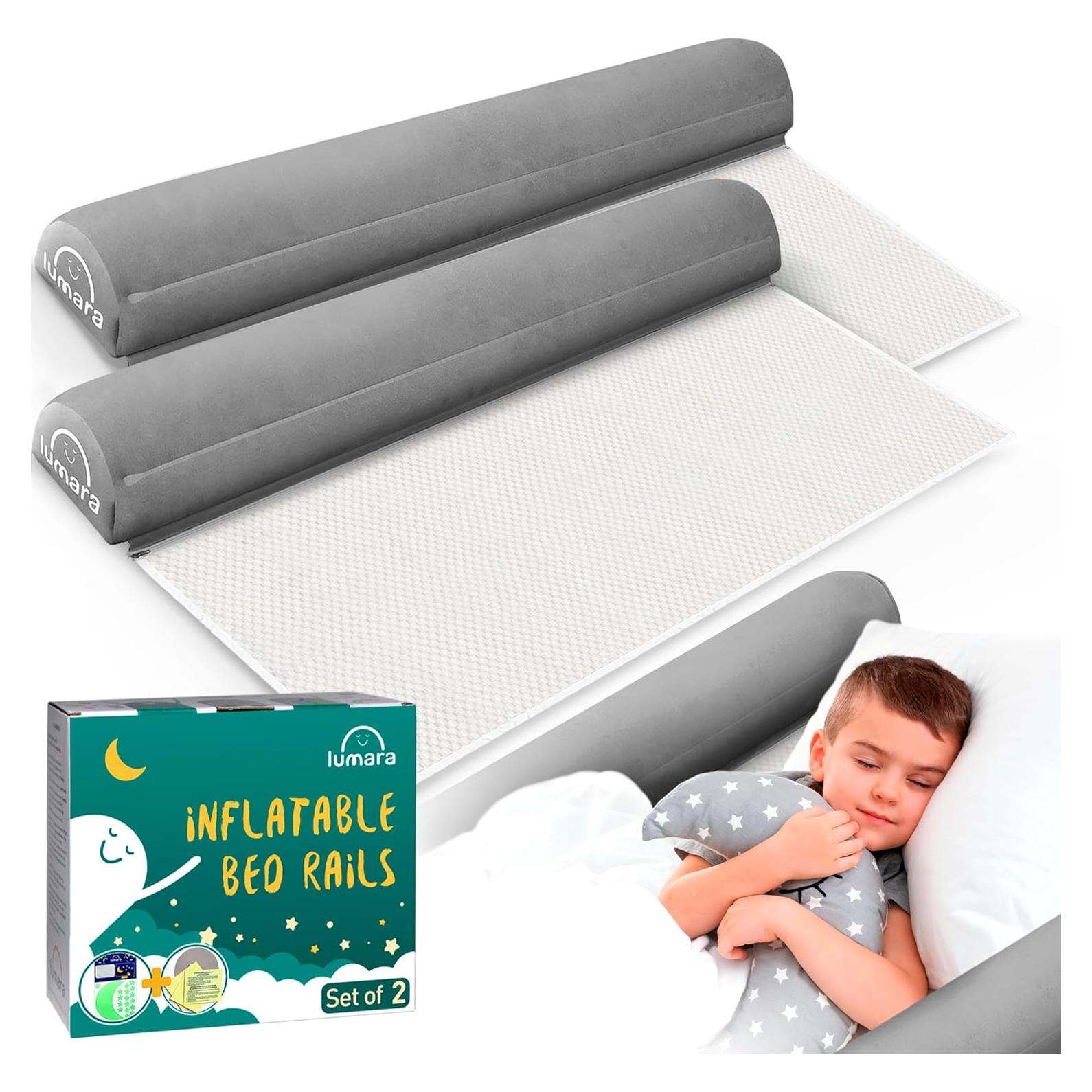 Barandilla Inflable LUMARA para Camas de Niños 2 Paquete