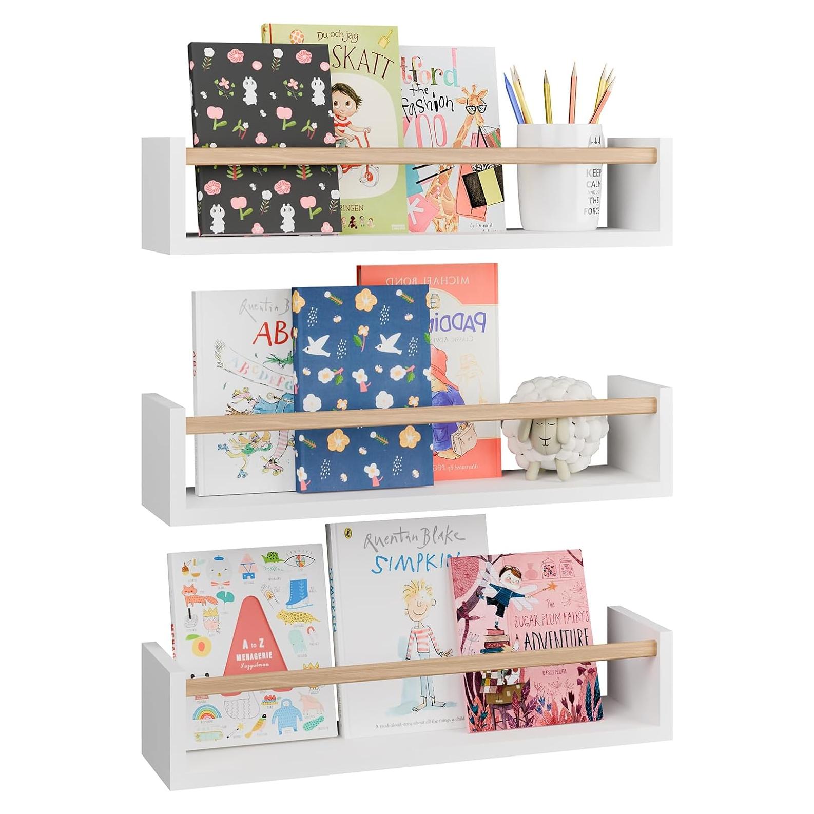 Estanterías Flotantes Fixwal de Madera para Niños - Juego de 3