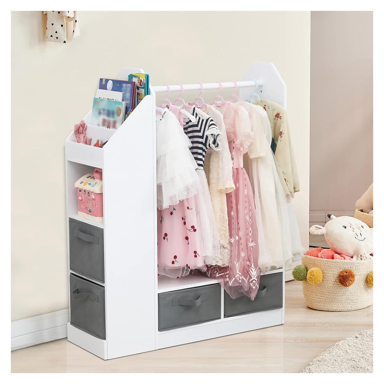Vestidor Infantil Karl Home con Espejo Blanco 106.9 cm