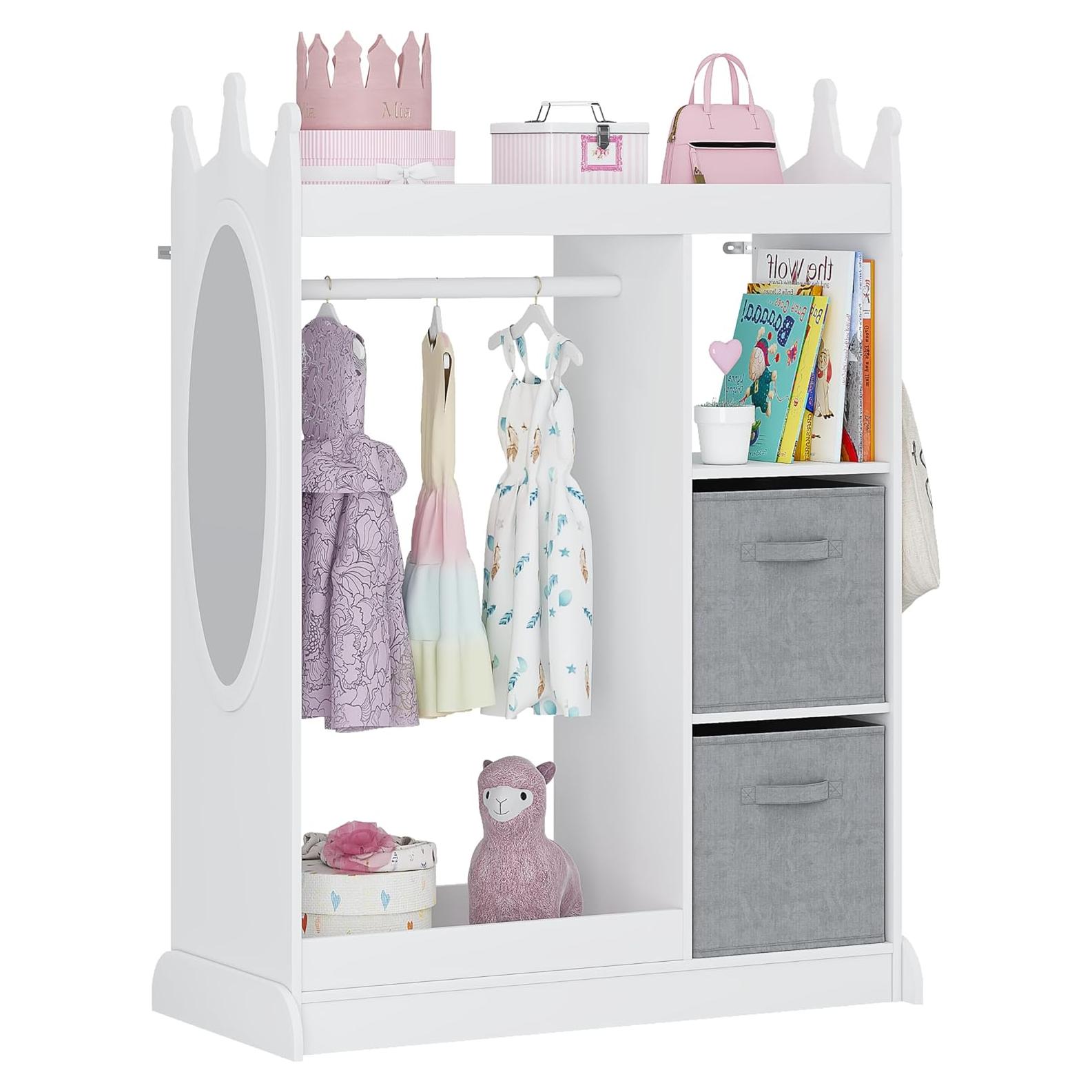 Armario de Juego para Niños UTEX con Espejo y Almacenamiento