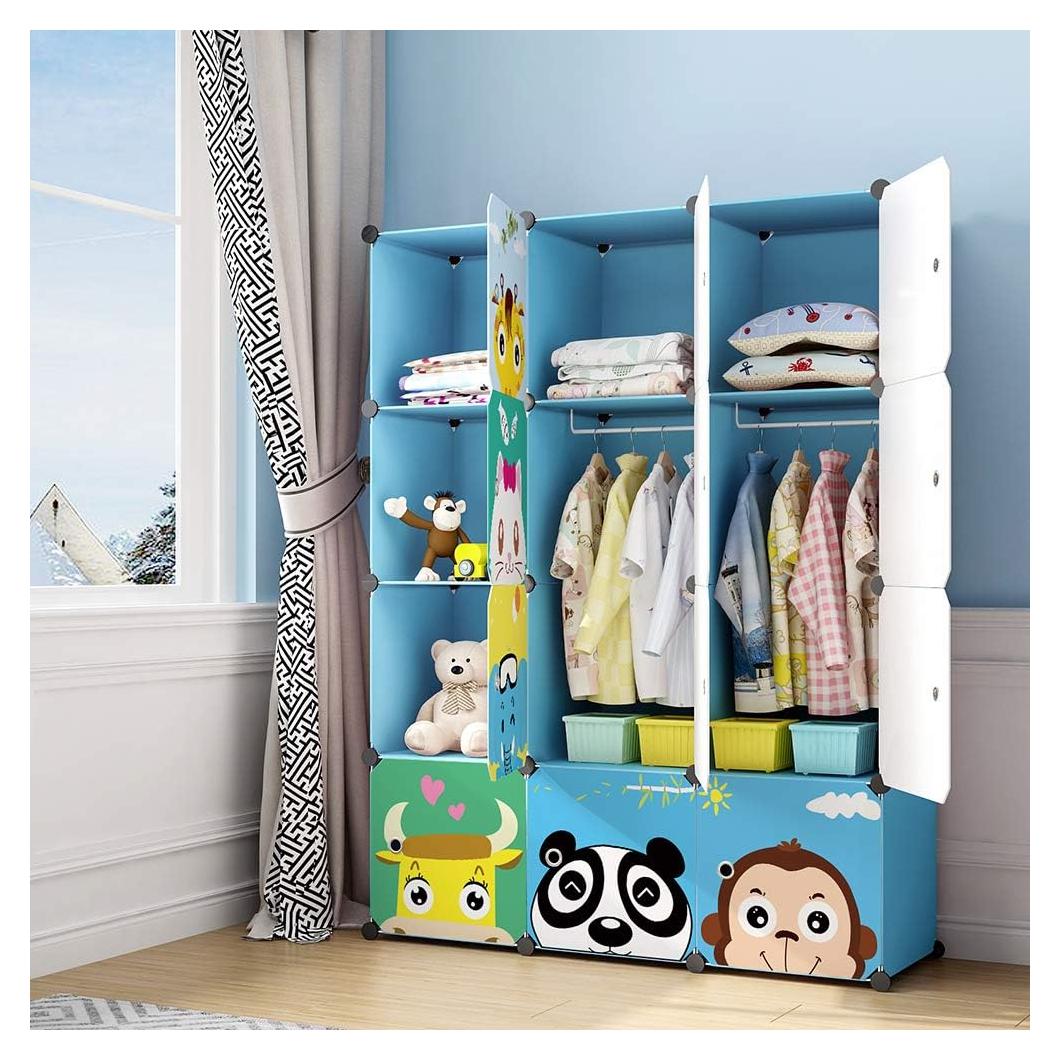 Armario Infantil MAGINELS Azul 12 Cubos 111x37x148cm