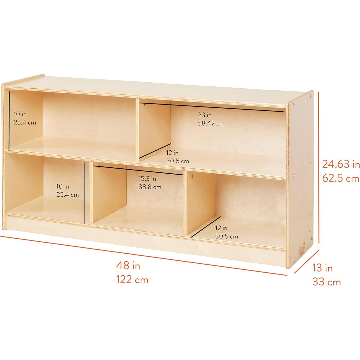 Gabinete de Almacenamiento Móvil 5 Compartimentos Back2School
