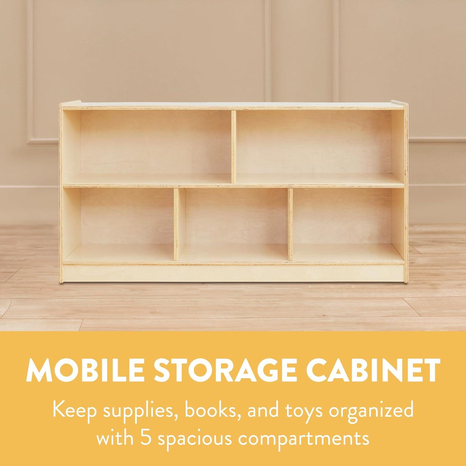 Gabinete de Almacenamiento Móvil 5 Compartimentos Back2School